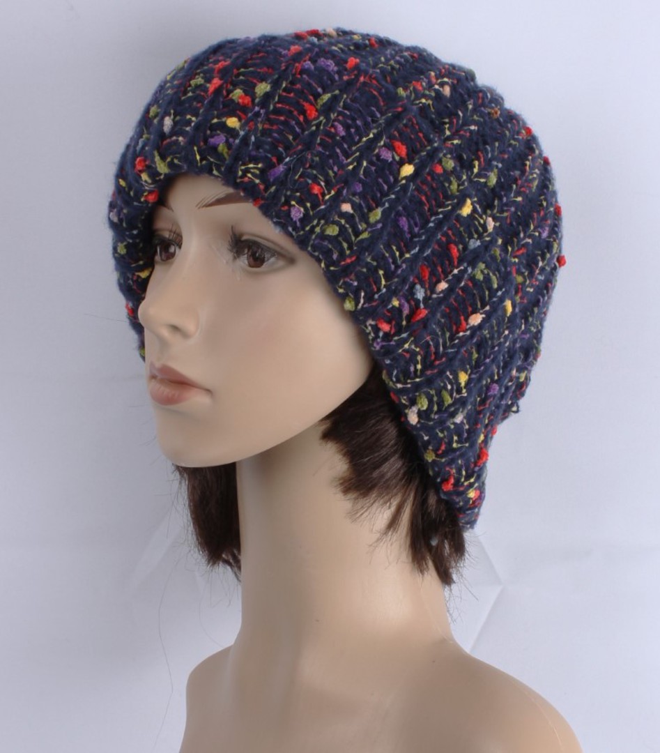 Head Start soft knit flecked  beanie navy STYLE : HS/6012NAV image 0